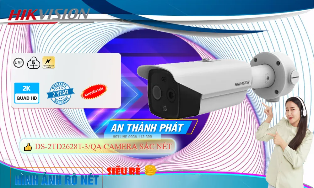 DS-2TD2628T-3/QA Camera IP Hikvision 4MP