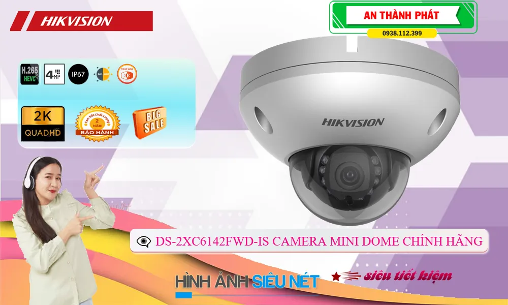 DS-2XC6142FWD-IS Camera IP Hikvision 4MP