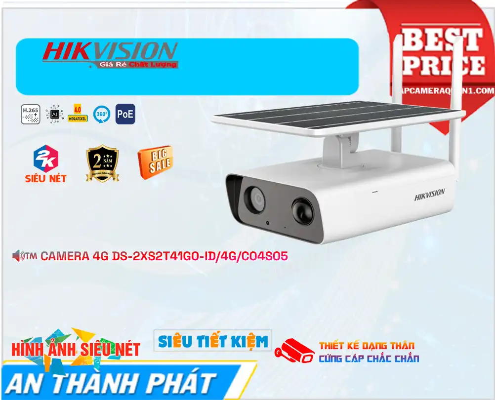 Camera DS-2XS2T41G0-ID/4G/C04S05  Hikvision