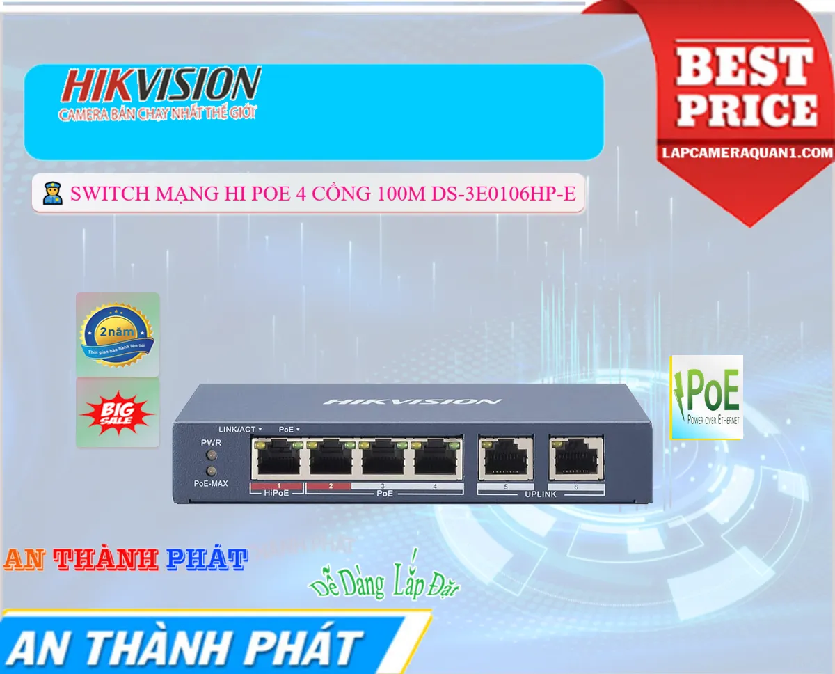 Switch Thiết bị nối mạng,thông số DS-3E0106HP-E,DS-3E0106HP-E Giá rẻ,DS 3E0106HP E,Chất Lượng DS-3E0106HP-E,Giá DS-3E0106HP-E,DS-3E0106HP-E Chất Lượng,phân phối DS-3E0106HP-E,Giá Bán DS-3E0106HP-E,DS-3E0106HP-E Giá Thấp Nhất,DS-3E0106HP-E Bán Giá Rẻ,DS-3E0106HP-E Công Nghệ Mới,DS-3E0106HP-E Giá Khuyến Mãi,Địa Chỉ Bán DS-3E0106HP-E,bán DS-3E0106HP-E,DS-3E0106HP-EGiá Rẻ nhất