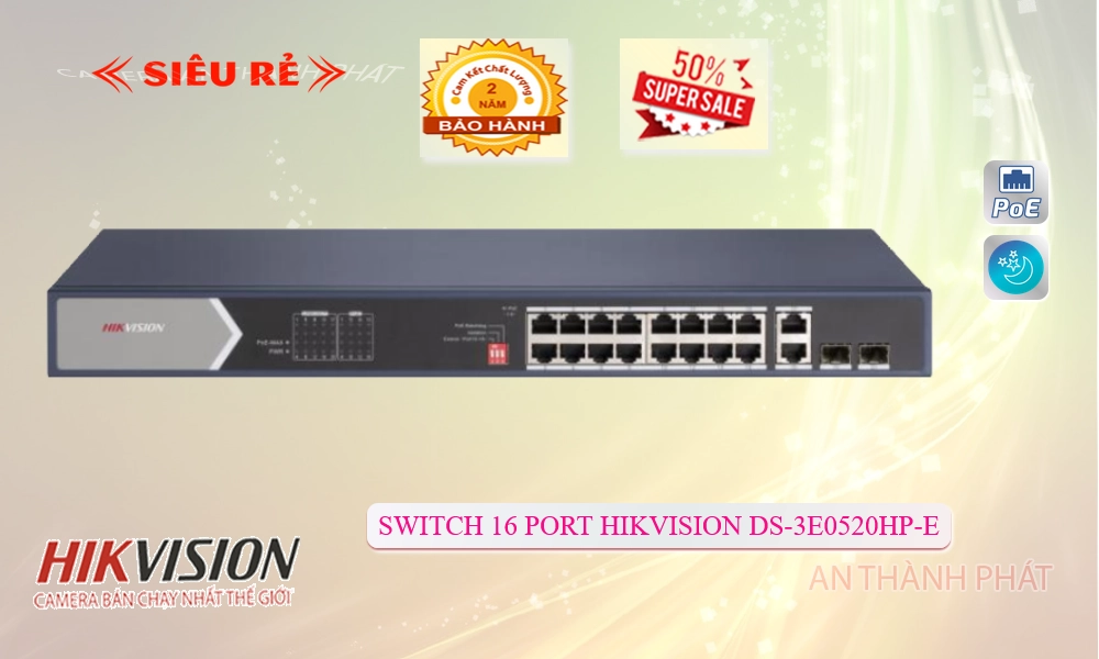 Switch chuyển đổi mạng  DS-3E0520HP-E