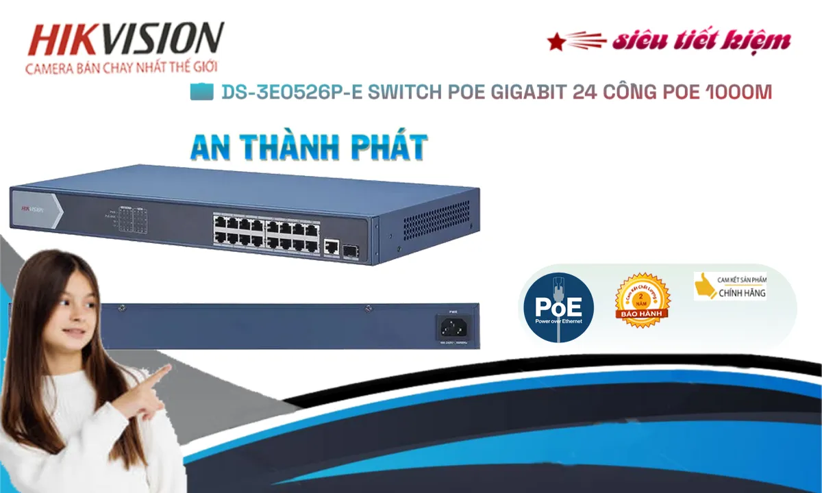 Switch chuyển đổi mạng  DS-3E0526P-E