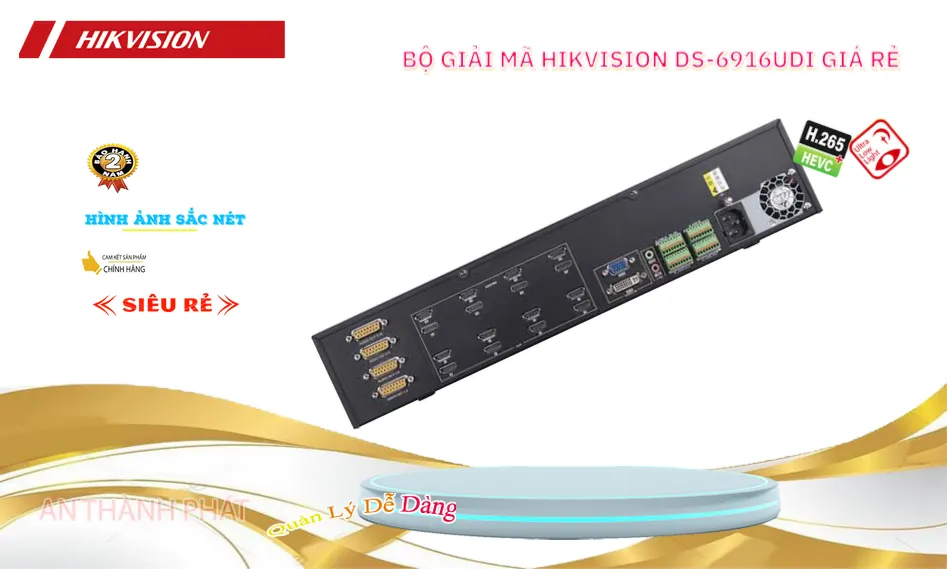 DS-6916UDI Bộ Giải Mã Camera IP Hikvision Hỗ Trợ 16 HDMI 4K