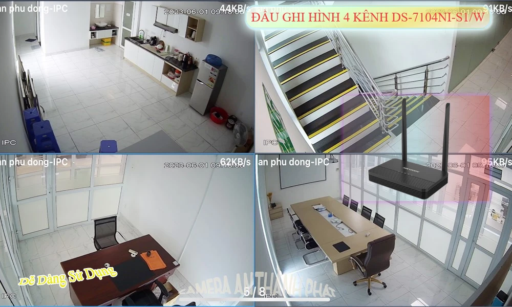 DS-7104NI-S1/W Đầu Ghi Hikvision DS-7104NI-S1/W Đầu Ghi Hikvision