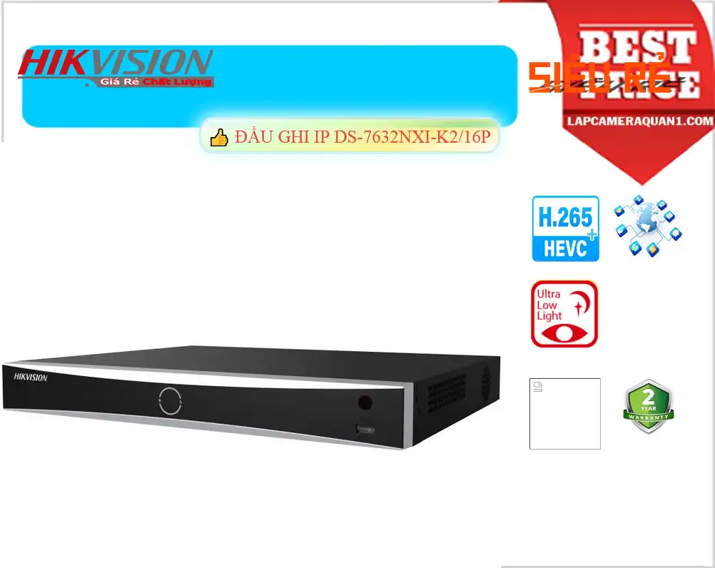 Đầu Ghi Hình Hikvision DS-7632NXI-K2/16P Đầu Ghi Hình Hikvision DS-7632NXI-K2/16P