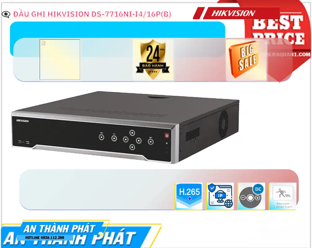 Đầu Ghi hình Hikvision DS-7716NI-I4/16P(B)