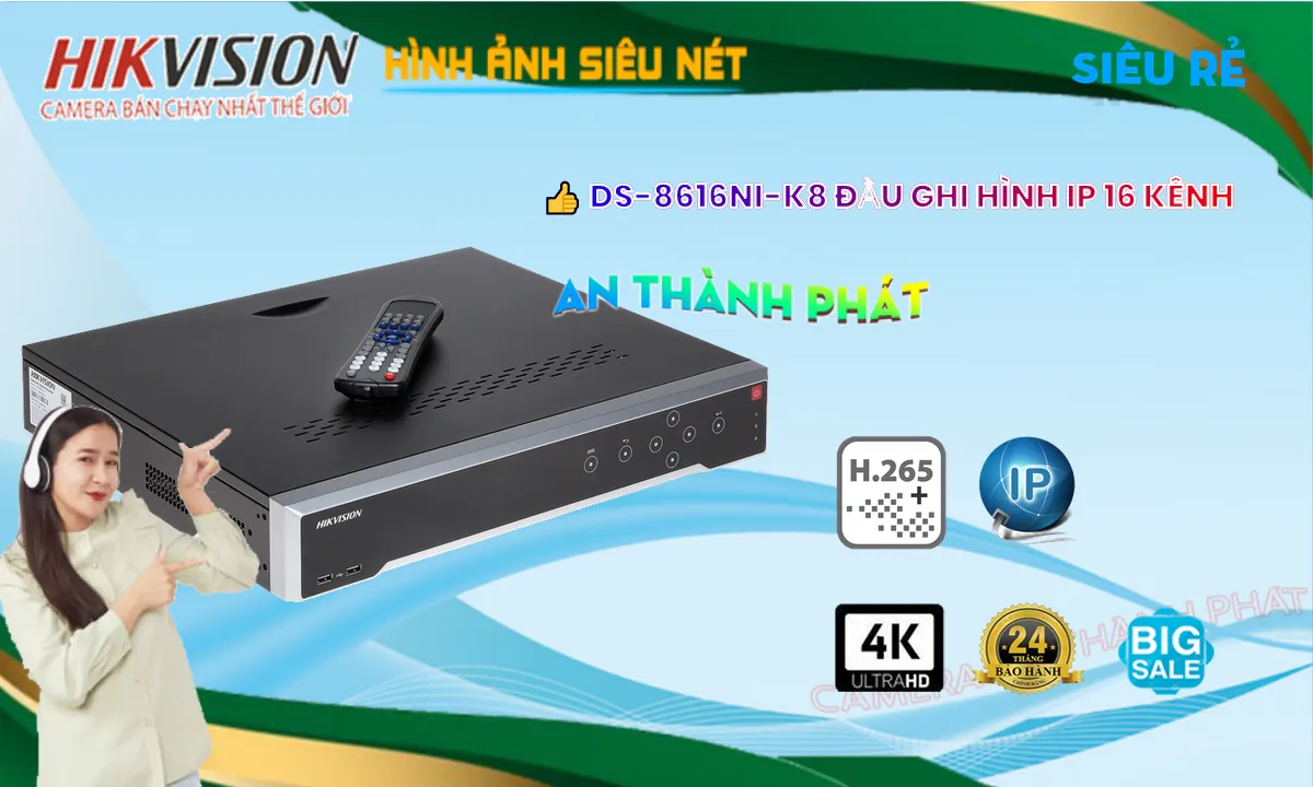 Hikvision DS-8616NI-K8 Hình Ảnh Đẹp ✪