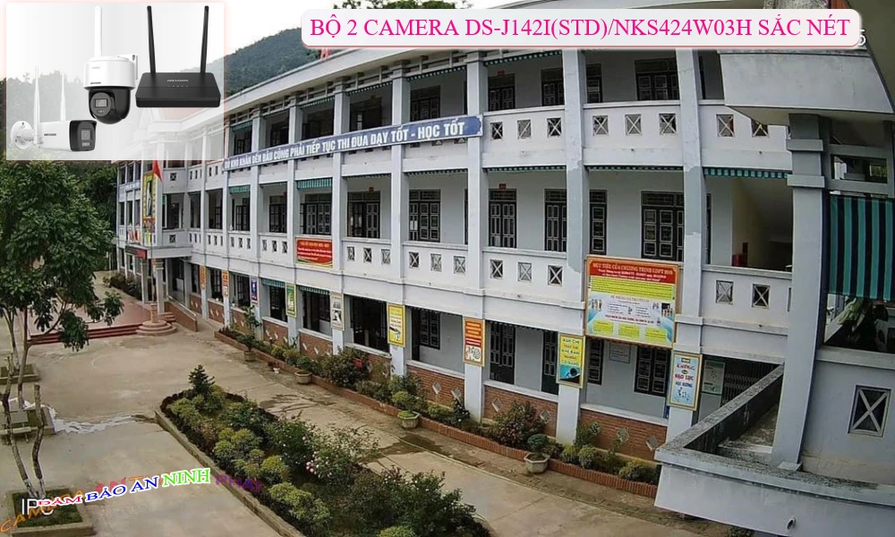 Bộ 2 Camera An Ninh Hikvision DS-J142I(STD)/NKS424W03H
