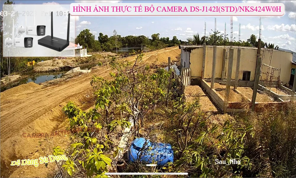 DS-J142I(STD)/NKS424W0H Bộ 2 Camera Không Dây Giá Rẻ
