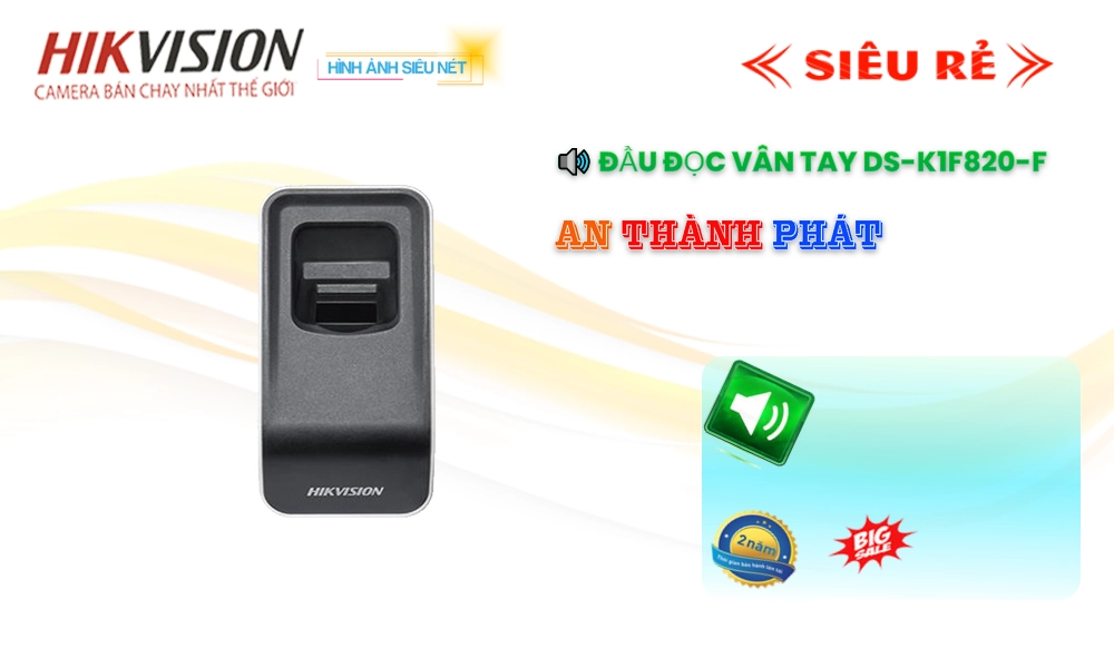 Hikvision  Chấm Công Vân Tay  DS-K1F820-F