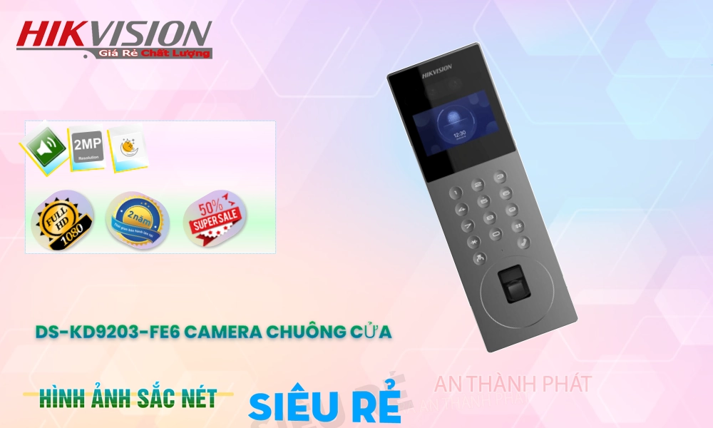 Hikvision DS-KD9203-FTE6  Chuôn cửa thông minh