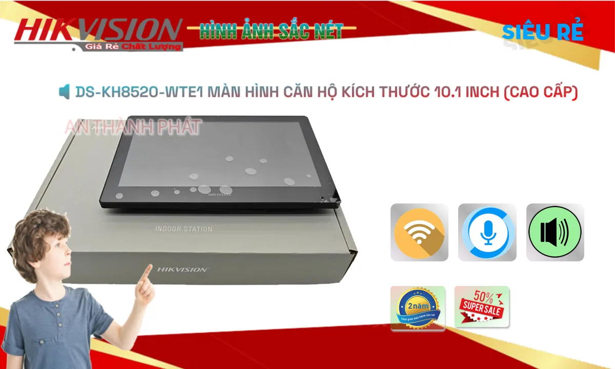 Hikvision  Thiết bị chuôn cửa  DS-KH8520-WTE1