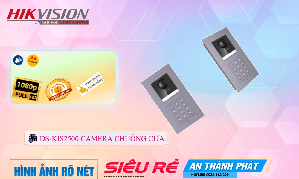 DS-KIS2500  Chuôn Cửa màn hình   Hikvision