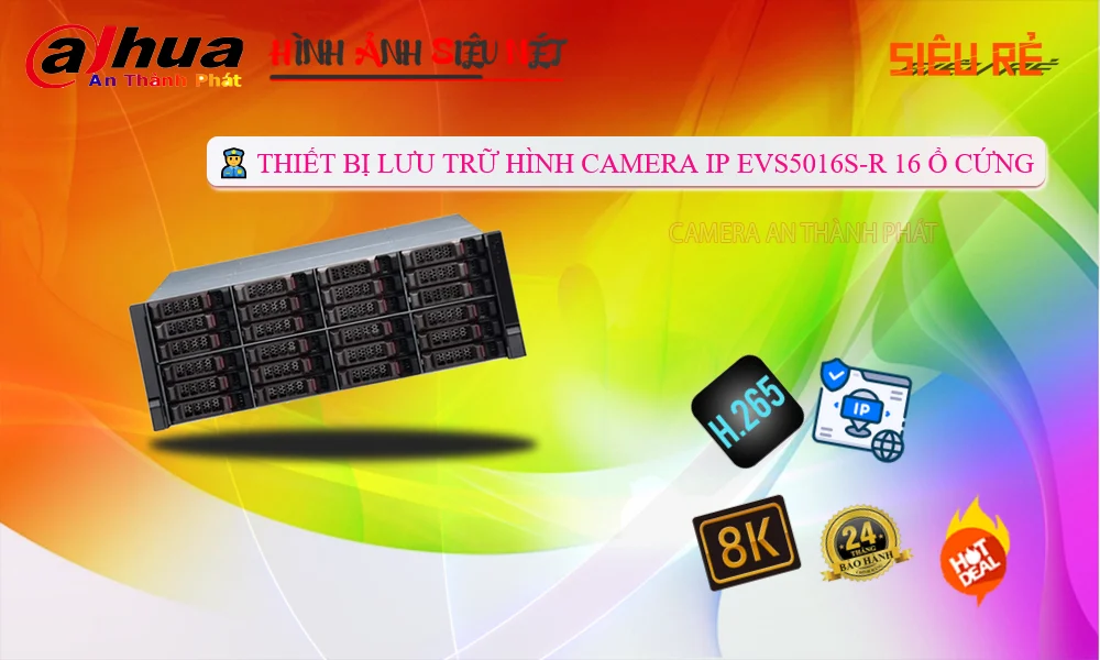 EVS5016S-R Thiết Bị Lưu Trữ Hình Ảnh Camera 16 Ổ Cứng