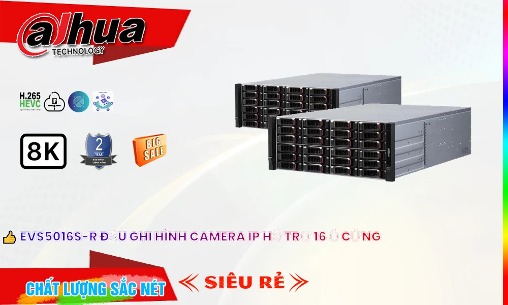 EVS5016S-R Thiết Bị Lưu Trữ Hình Ảnh Camera 16 Ổ Cứng