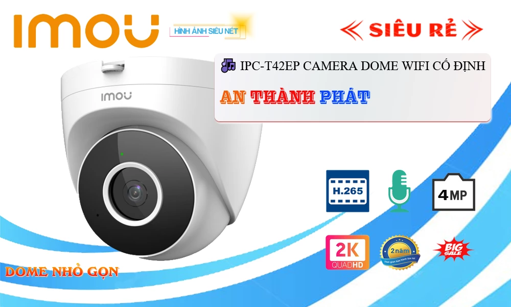 Camera IPC-T42EP  Wifi Imou Giá rẻ