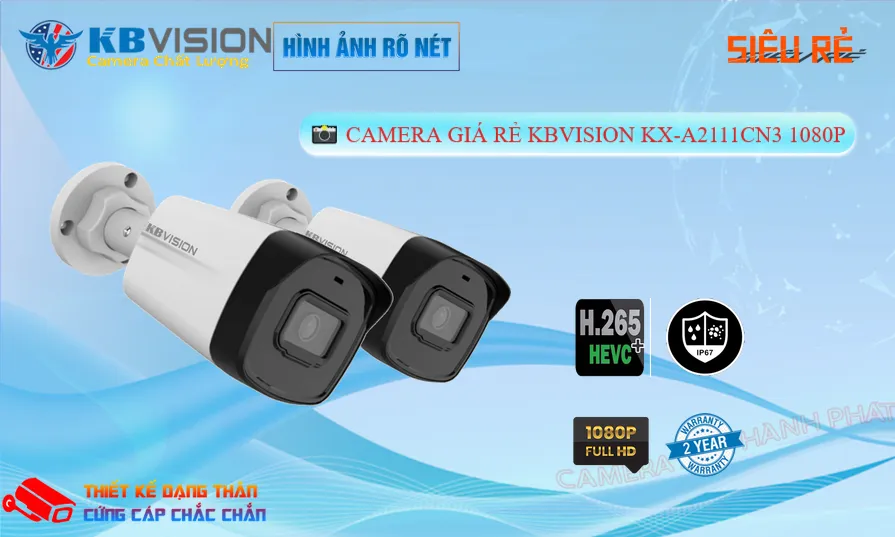 Camera IP KBvision Ngoài Trời KX-A2111CN3