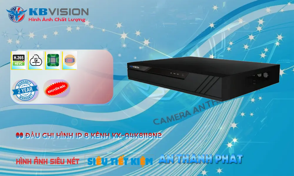 KX-A4K8118N2 Camera IP 8 Kênh 12 MP