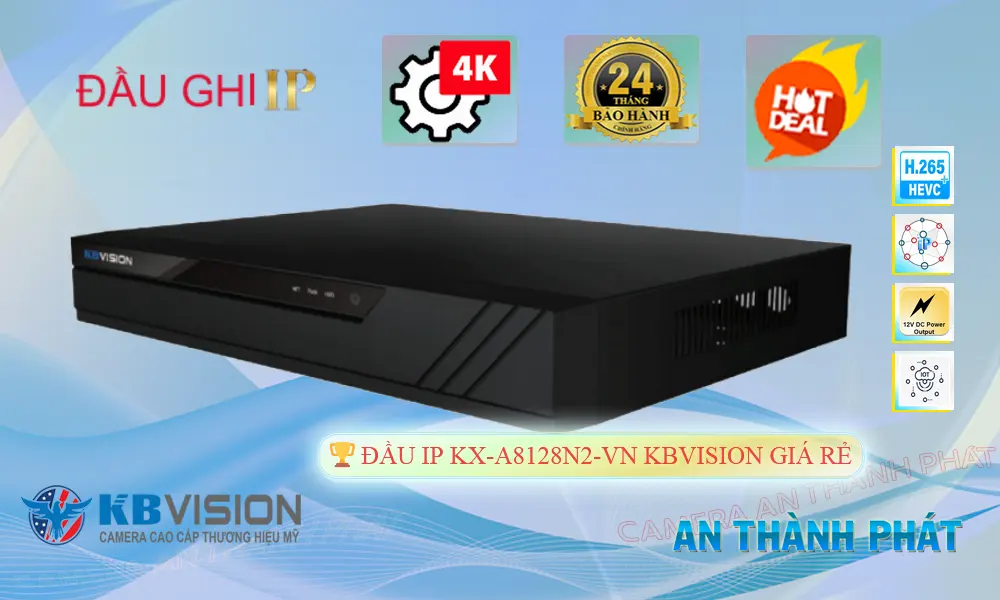 KX-A8128N2-VN Đầu Ghi Hình IP 8 Kênh 8MP