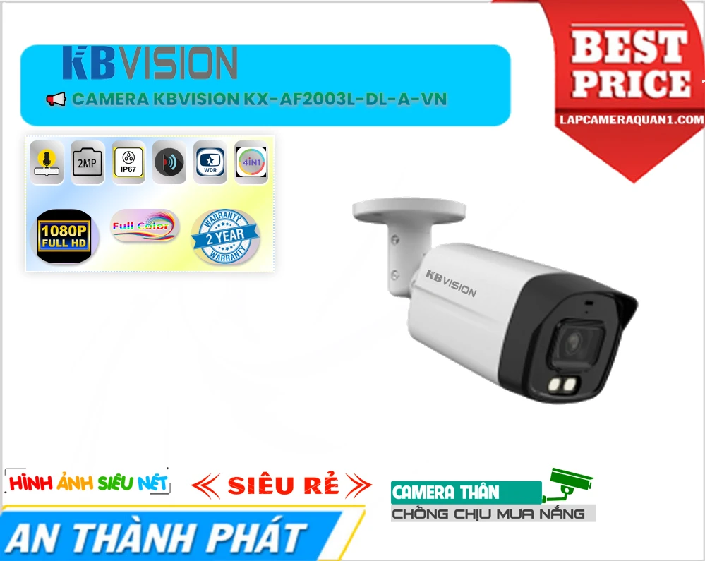 Camera Ánh Sáng Kép thông minh KX-AF2003L-DL-A-VN Camera Ánh Sáng Kép thông minh KX-AF2003L-DL-A-VN