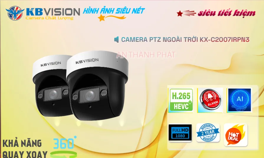 Camera IP POE Kbvision KX-C2007IRPN3