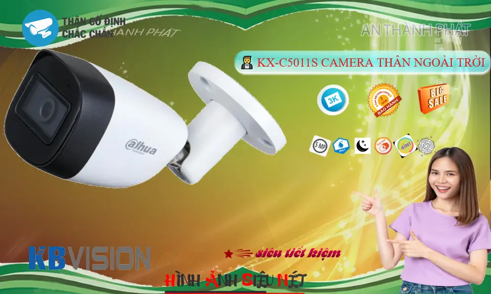 KX-C5011S Camera KBvision Ngoài Trời 5MP