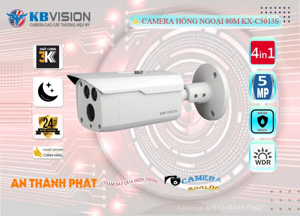 KX-C5013S Camera KBvision Ngoài Trời 5MP