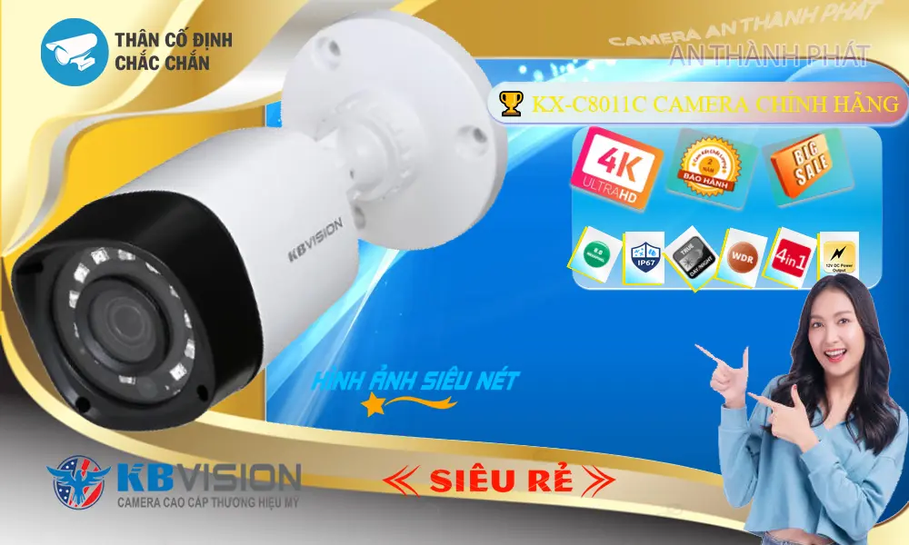 KX-C8011C Camera KBvision Chất Lượng 4K