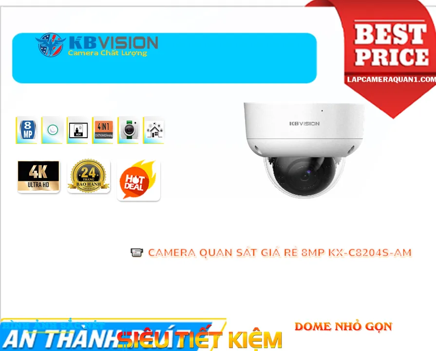 Camera Giá Rẻ KBvision KX-C8204S-AM