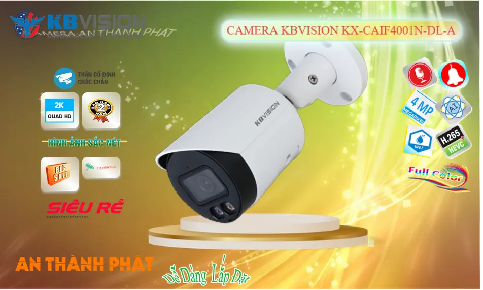 KX-CAiF4001N-DL-A Camera IP Ngoài Trời Full Color 4MP