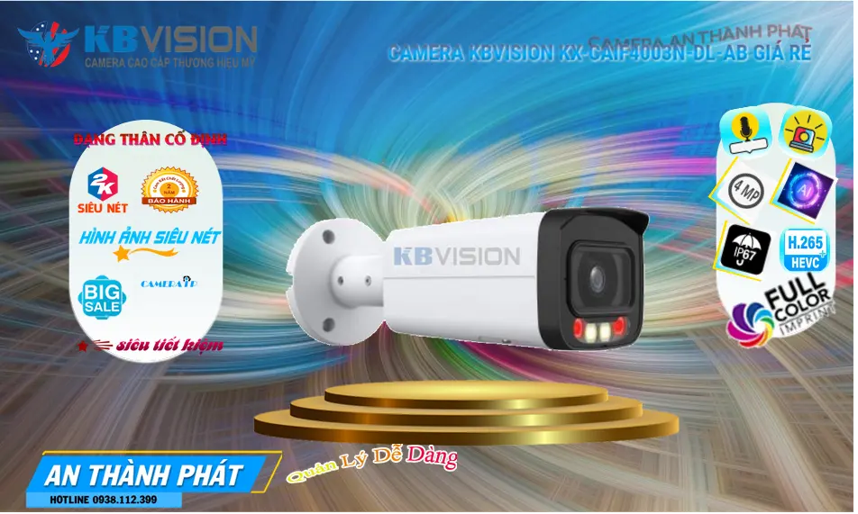 KX-CAiF4003N-DL-AB Camera IP Ngoài Trời 4MP
