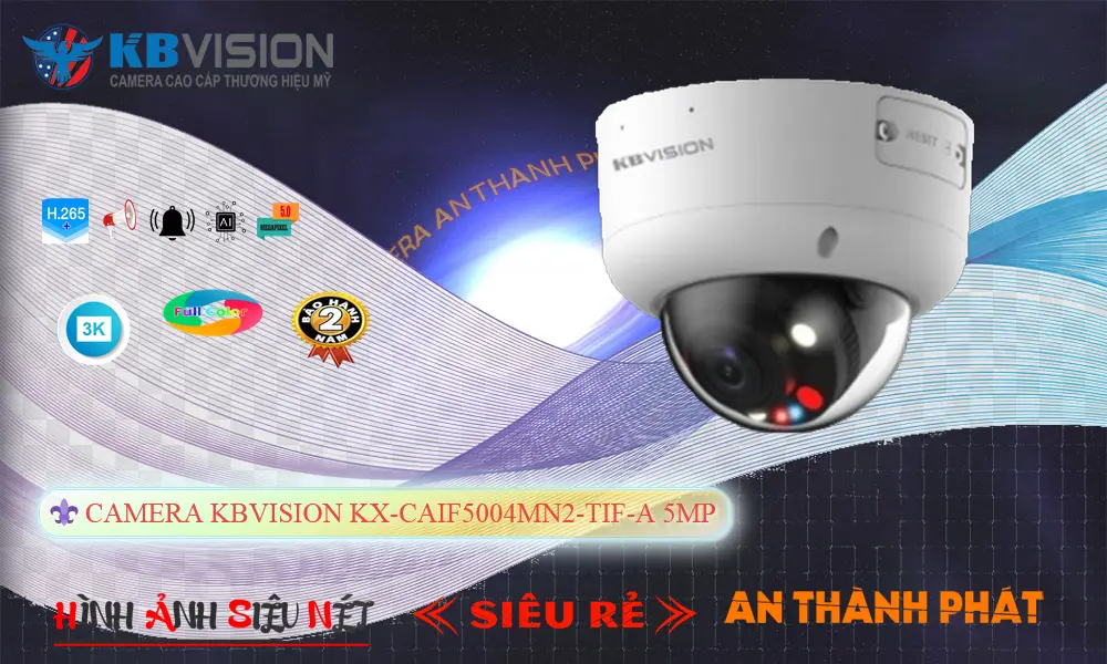 Camera IP KX-CAiF5004MN2-TiF-A  5MP Hỗ Trợ POE
