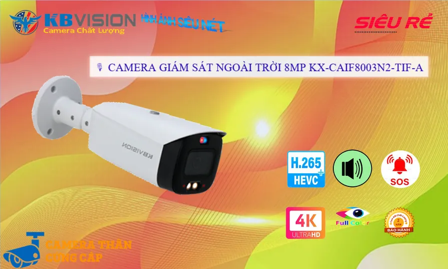 KX-CAiF8003N2-TiF-A Camera IP Ngoài Trời 4K