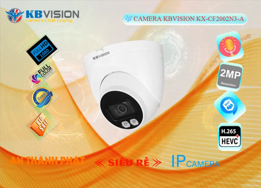 Camera KX-CF2002N3-A  Ip Full Color Ghi Âm 2MP