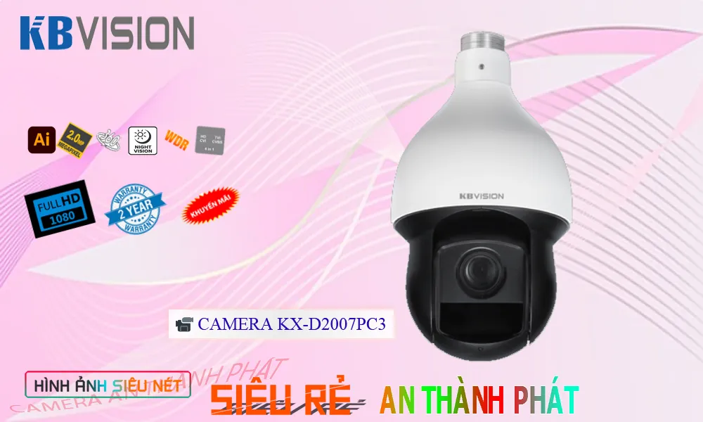 Camera KBvision đang khuyến mãi KX-D2007PC3