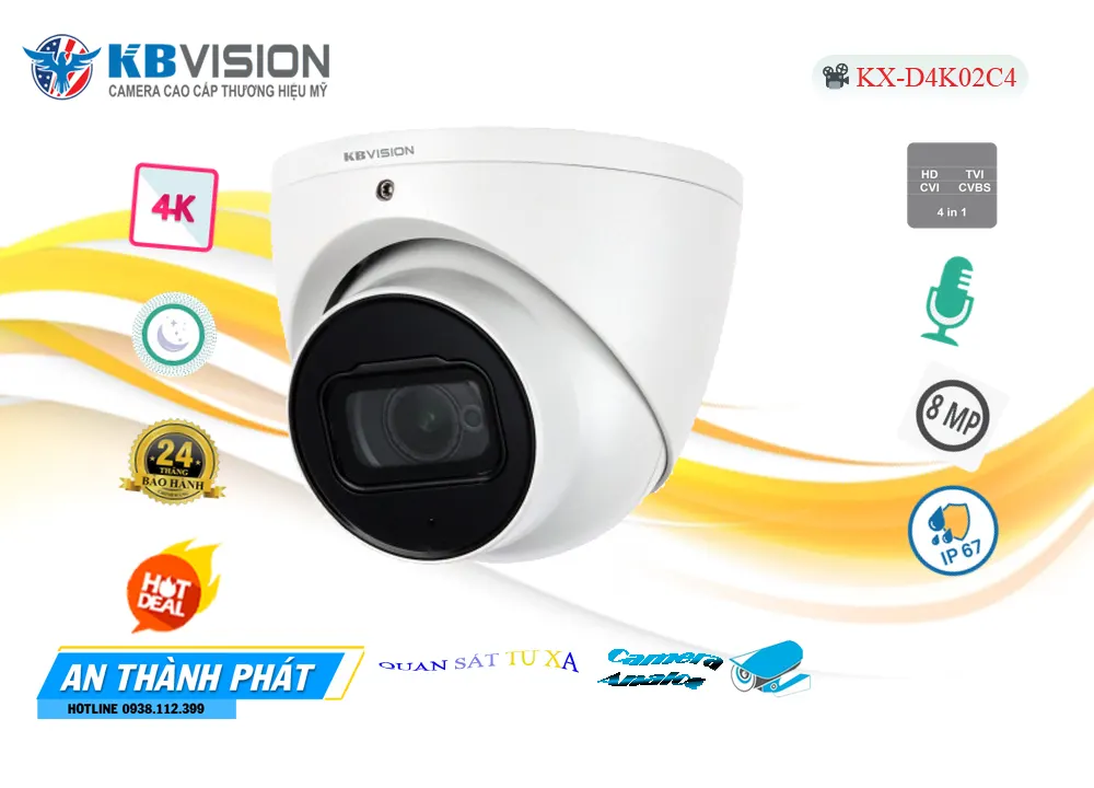Camera KBvision 8MP KX-D4K02C4