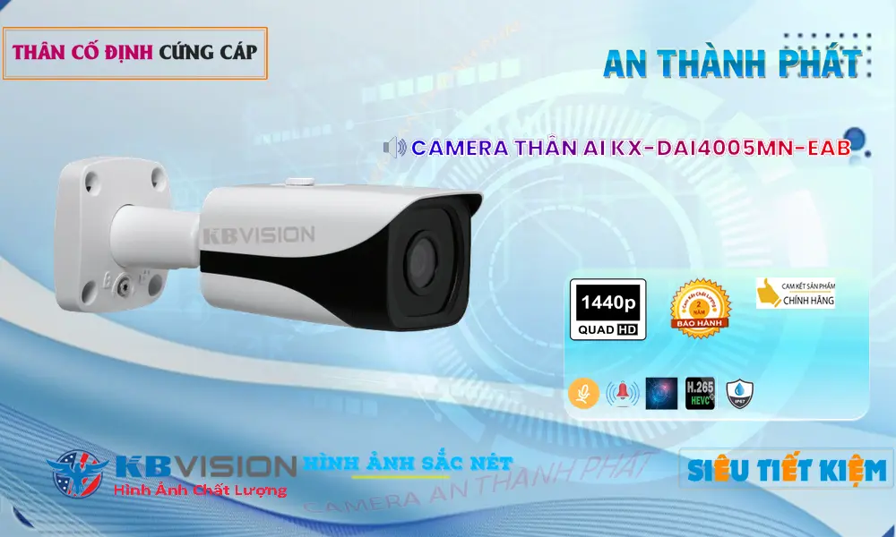 Camera IP KBvision KX-DAi4005MN-EAB Ngoài Trời 4MP