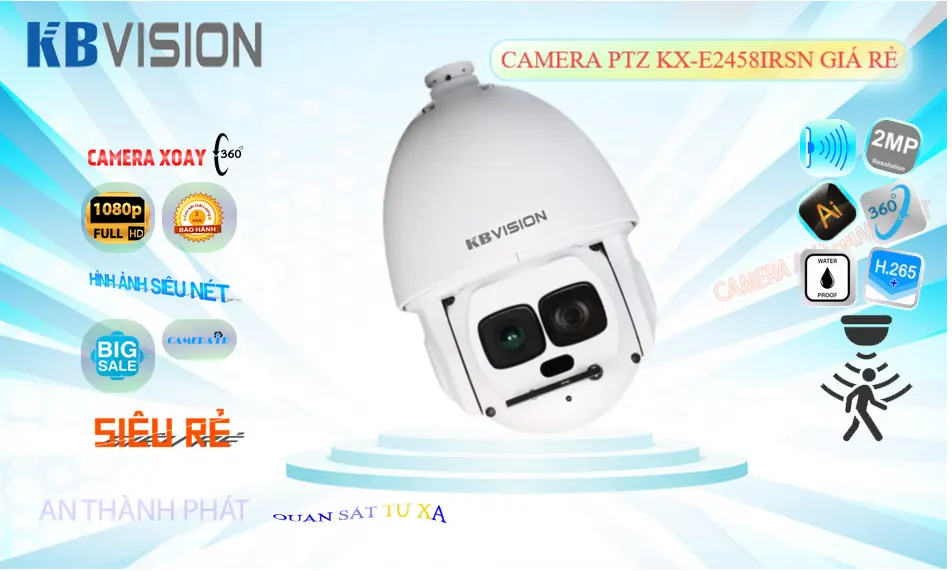 Camera Ip Speed Dome Ai Zoom Quang 45X KX-E2458IRSN