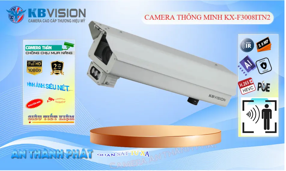 KX-F3008ITN2 Camera IP Ai KBvision 3MP