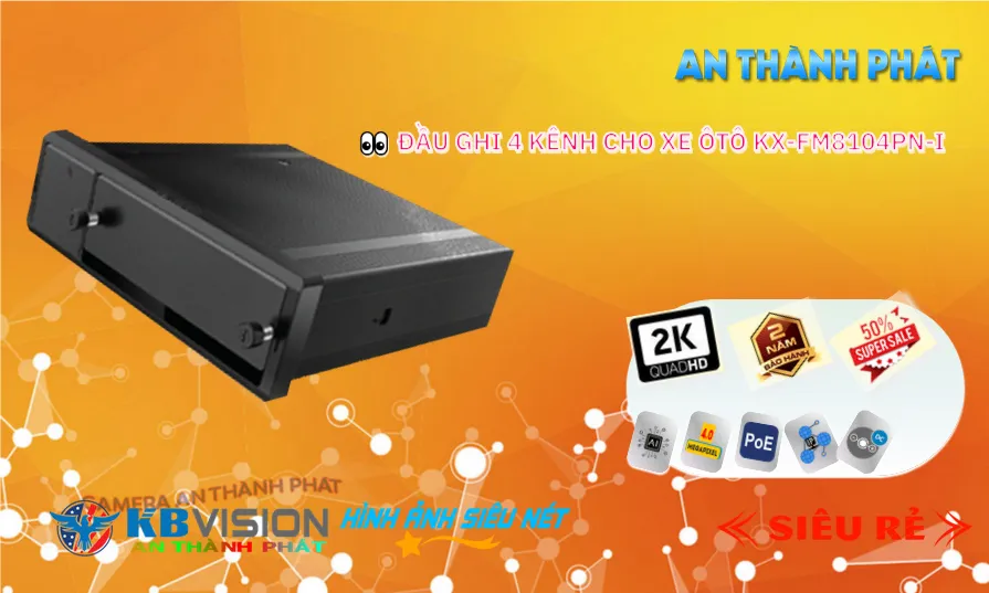 Đầu Ghi Chuyên Dùng Cho Ô Tô KBvision KX-FM8104PN-I Đầu Ghi Chuyên Dùng Cho Ô Tô KBvision KX-FM8104PN-I