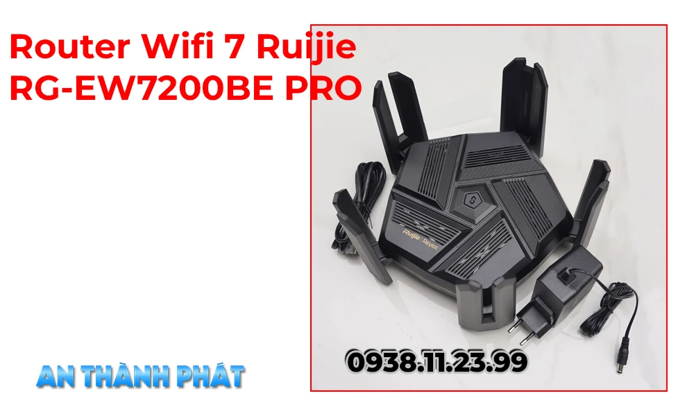 Router Wifi 7 Ruijie RG-EW7200BE PRO dòng wifi công nghệ hiện đại 