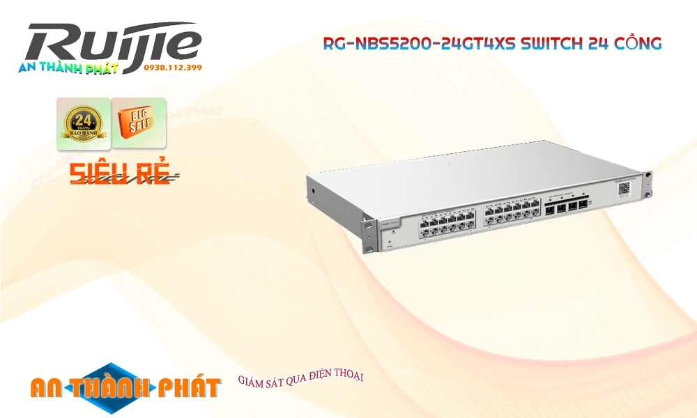 Hãng Ruijie  Router quản lý mạng  RG-NBS5200-24GT4XS
