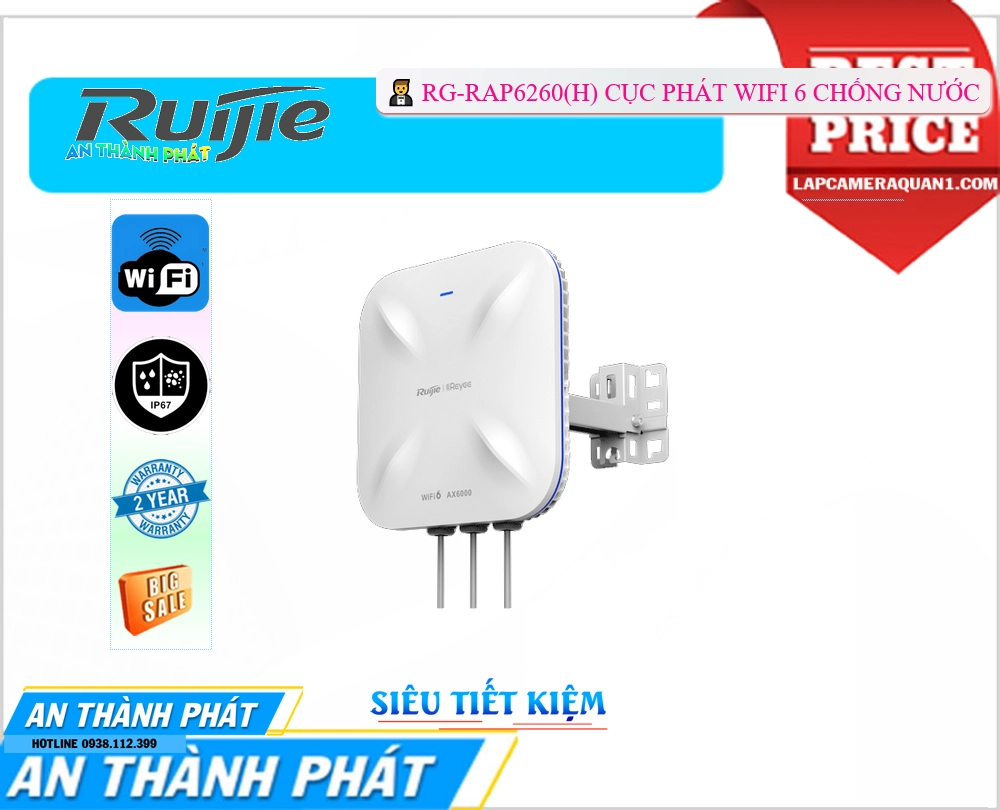 Hãng Ruijie  Router quản lý mạng  RG-RAP6260(H)