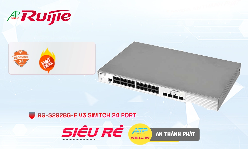 Switch chuyển đổi dữ liệu  RG-S2928G-E V3 Hãng Ruijie