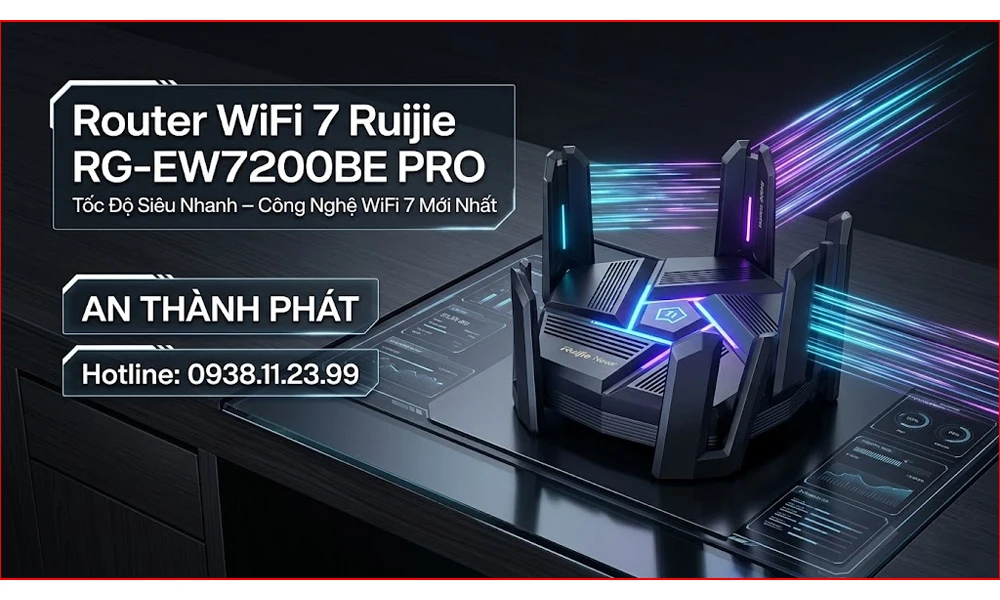 Router Wifi 7 Ruijie RG-EW7200BE PRO công nghệ wifi hiện đại