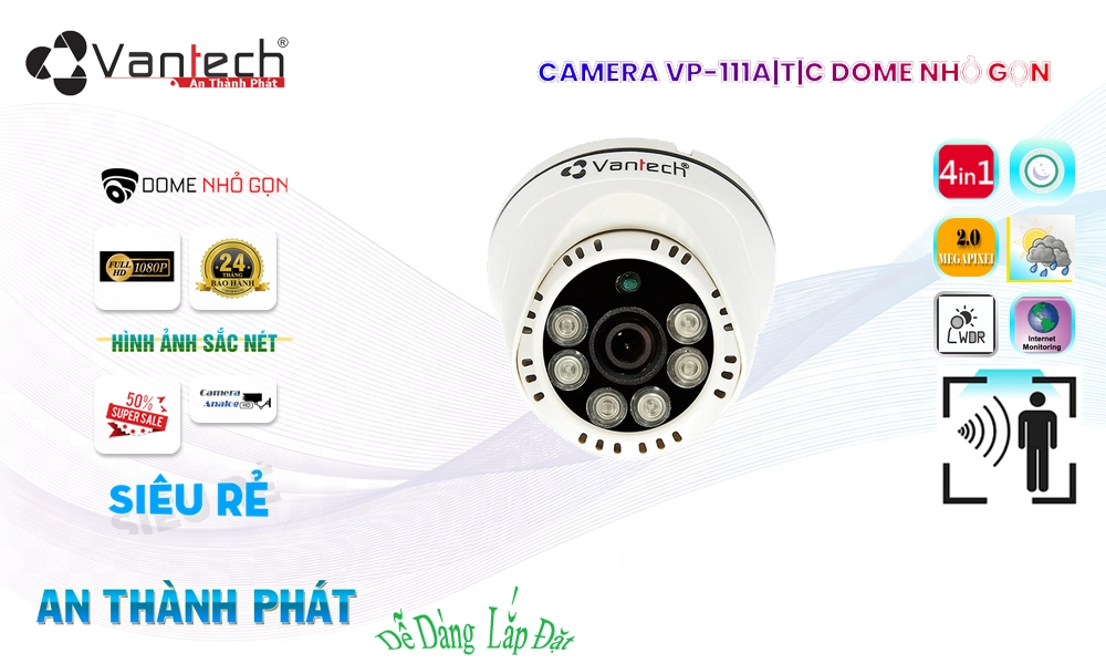 Camera VP-111A|T|C VanTech Thiết kế Đẹp