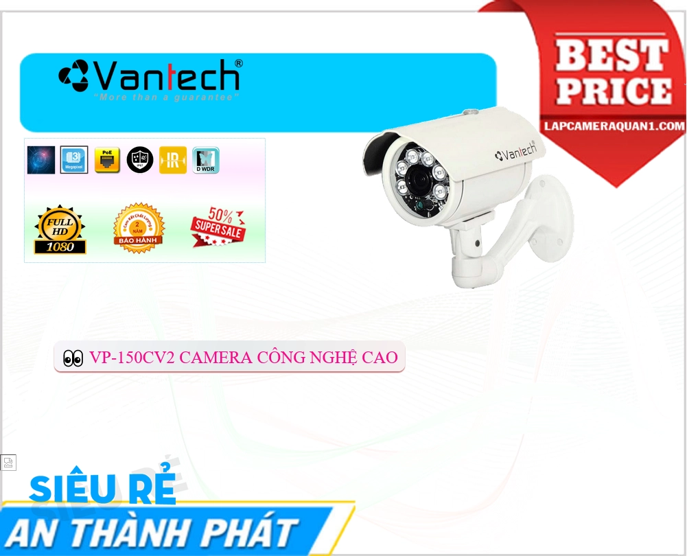 Camera VanTech Chất Lượng VP-150CV2