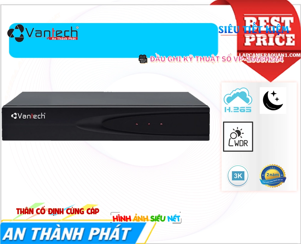 VP-1668H264 Đầu Ghi VanTech
