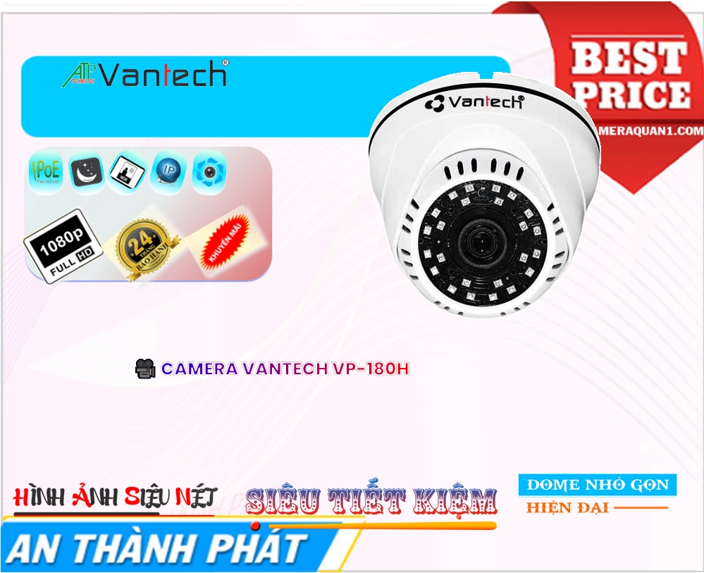 ❂  Camera An Ninh VanTech VP-180H Giá rẻ