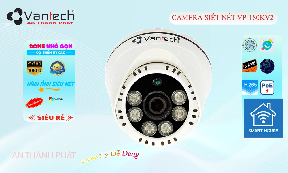 Camera VanTech VP-180KV2 Tiết Kiệm